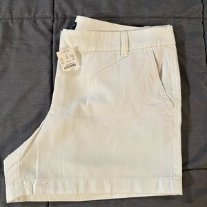 J. Crew Factory Women’s White Chino Shorts
